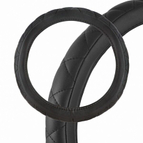 Оплетка SKYWAY Hit-2 M (370-390мм) Черная экокожа 1/25